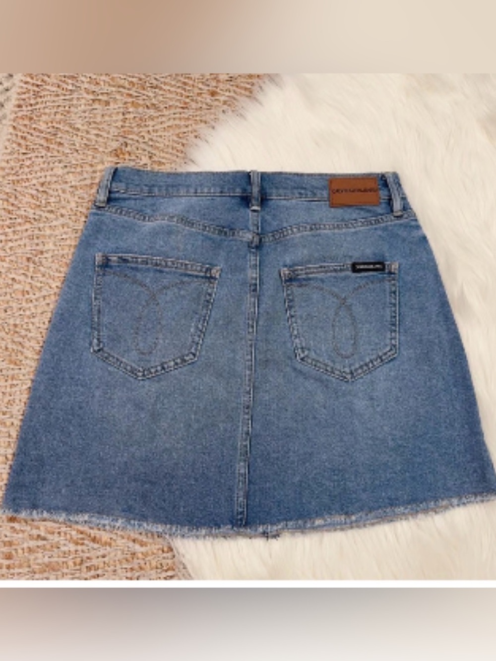 Calvin Klein denim mini skirt